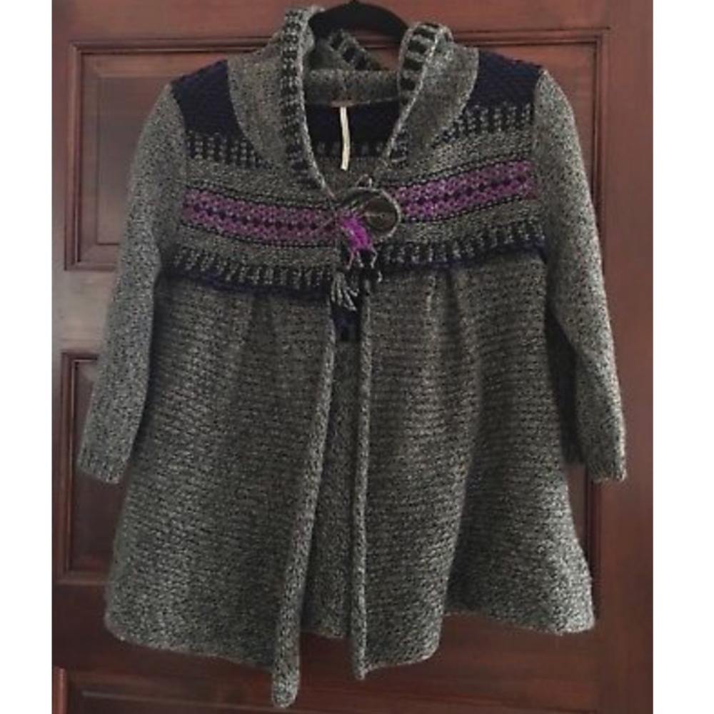FREE PEOPLE Fair Isle Sweater Size Medium